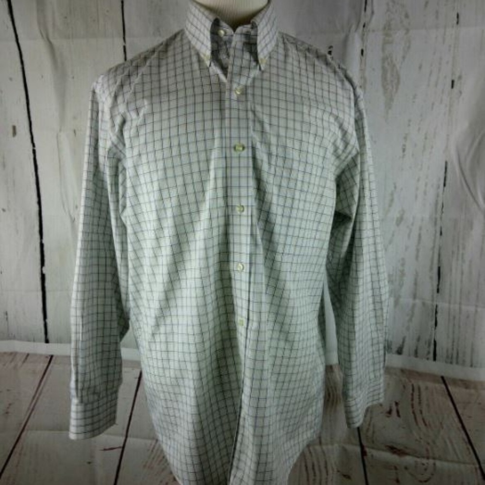 Jos A Bank Collection Checkered LS Men's Size M